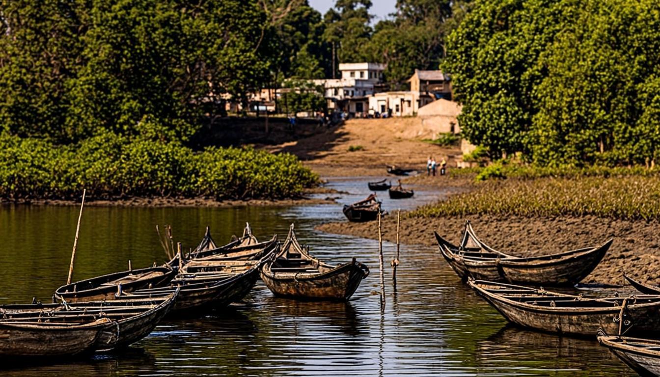 Sundarbans, West Bengal — village by the river
