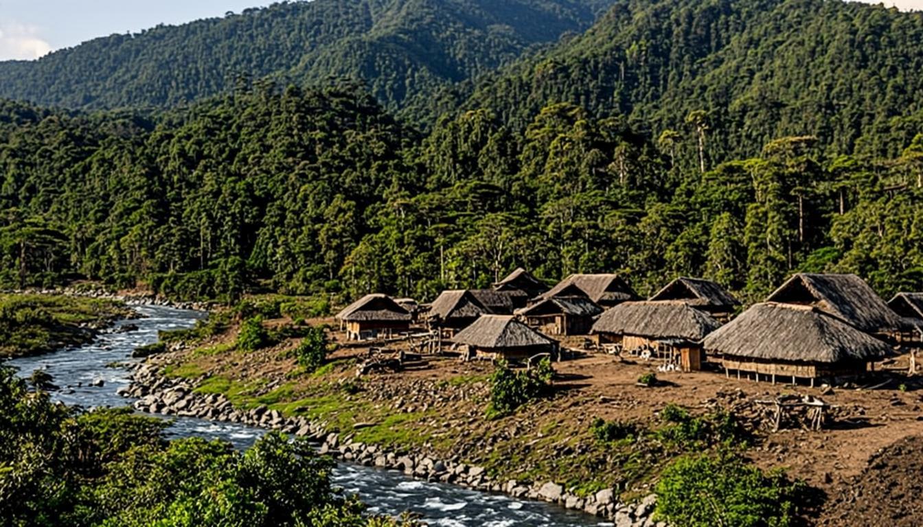 Rural Jharkhand — green hills and sal forest